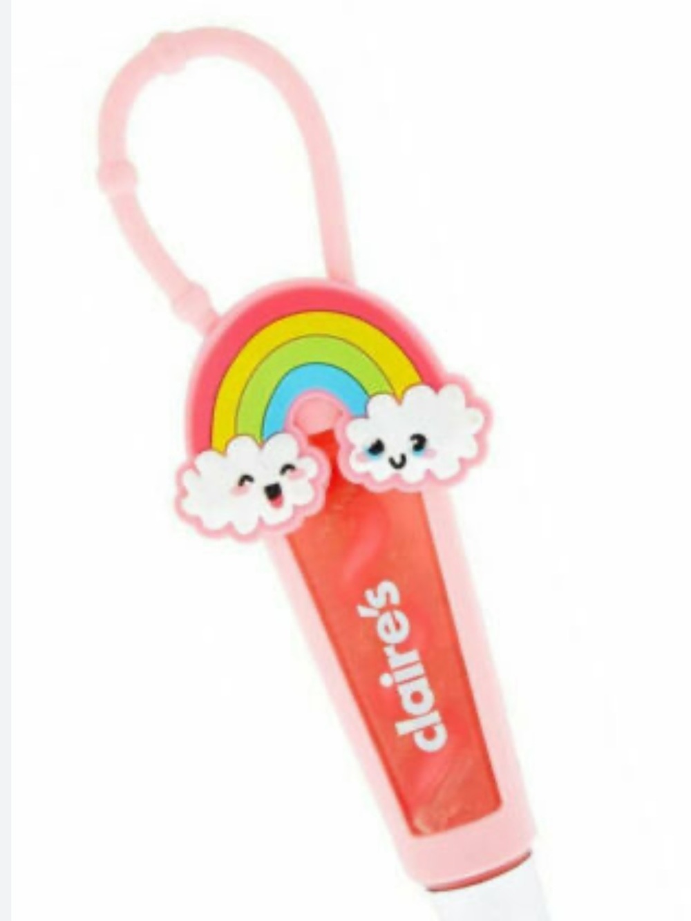 Claire's Rainbow Lip Gloss Tube - Watermelon- NWT